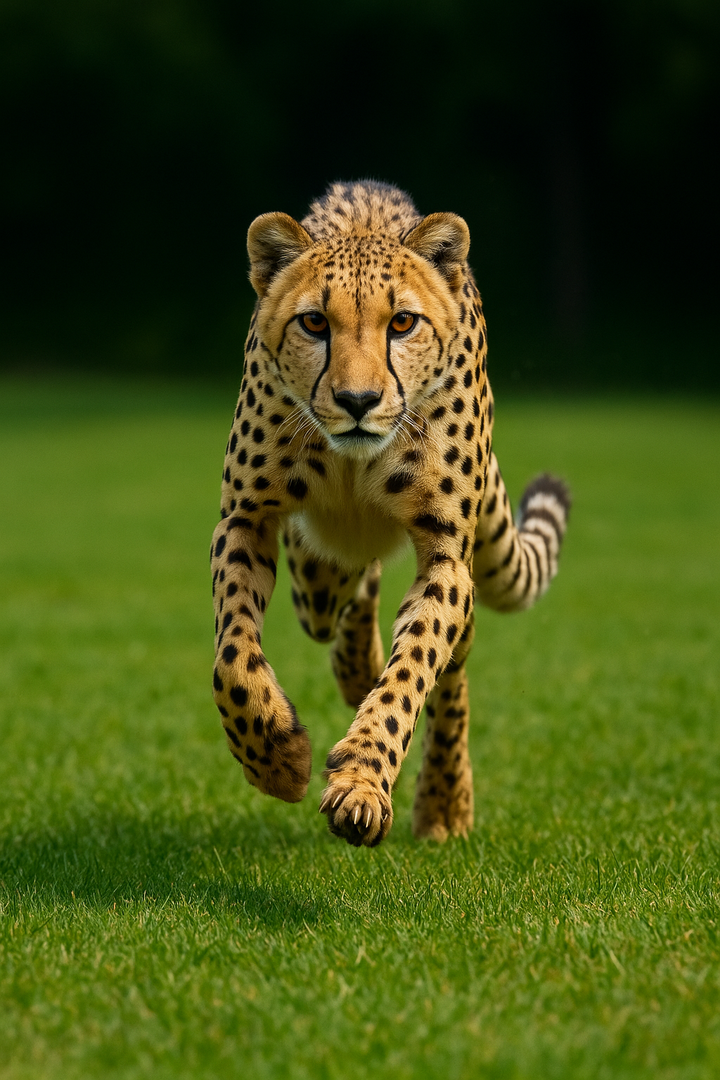 Cheetah Head-On Charge